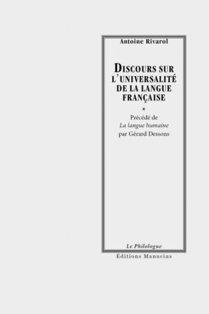 Discours sur l'universalité de la langue française