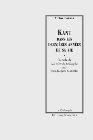 Kant dans les dernières années de la vie