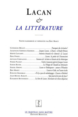 Lacan et la Littérature