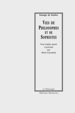 Vies de philosophes et de Sophistes Vies de philosophes et de Sophistes