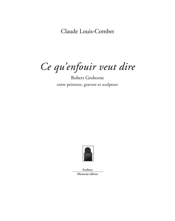 Ce qu'enfouir veut dire