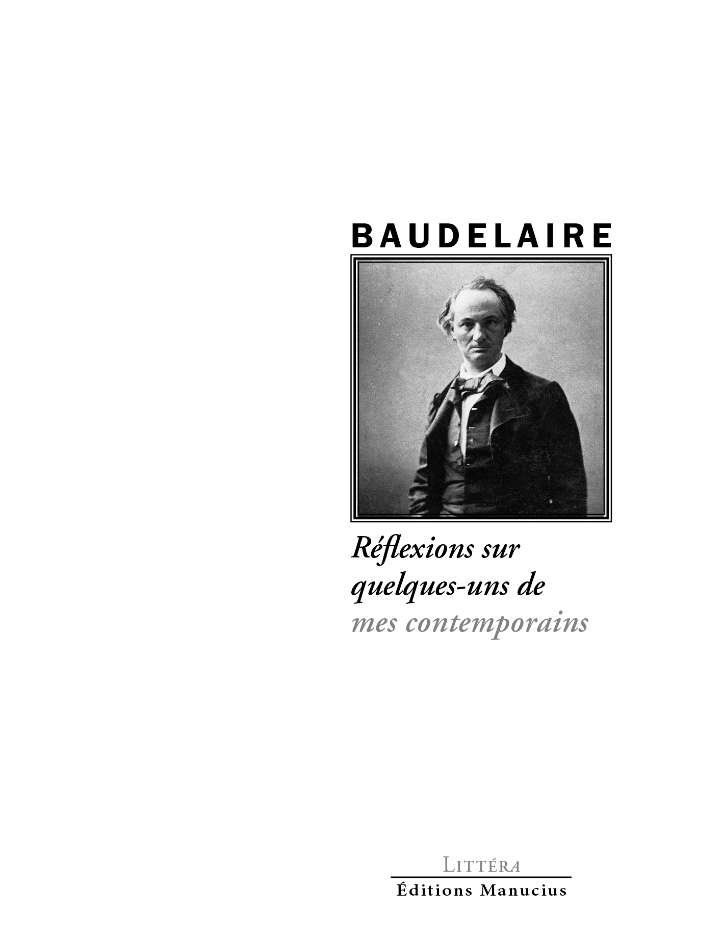 Couverture de Réflexions sur quelques-uns de mes contemporains
