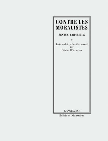 Contre les Moralistes