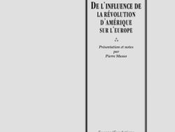 De l’influence de la révolution d’Amérique sur l'Europe