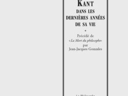 Kant dans les dernières années de la vie