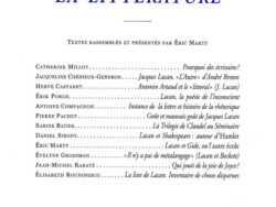 Lacan et la Littérature