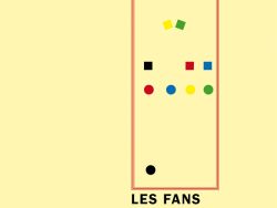 Couverture de livre sur fond jaune clair uni. En haut, une en-tête en caractères sans serif majuscules sur deux lignes indique le nom de la collection : « MODÉLISATIONS DES IMAGINAIRES » en noir, suivi de « INNOVATION ET CRÉATION » en rouge. Sur la partie droite, le nom de l'auteur est inscrit en petites majuscules noires soulignées : « ROSSELLA REGA », surmontant un grand cadre vertical à bordure rouge qui contient une série de petits motifs géométriques simples de couleur (carrés et cercles). Sous le cadre, le titre principal est écrit en grands caractères sans serif majuscules noirs sur deux lignes : « LES FANS / D’APPLE », suivi du sous-titre en majuscules noires plus petites : « ENQUÊTE SUR LES / RÉSEAUX SOCIAUX ». Tout en bas, le nom de l'éditeur est espacé horizontalement sur toute la largeur : « É D I T I O N S M A N U C I U S ».