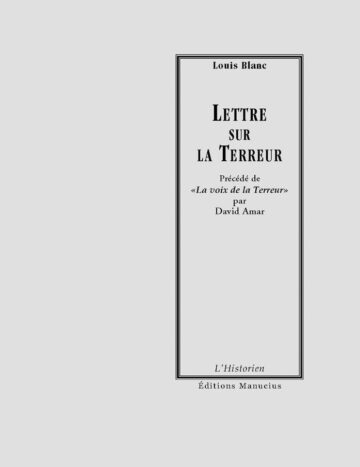 Lettre sur la terreur