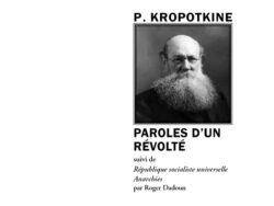 Paroles d'un révolté