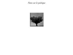 Couverture de livre d'aspect épuré sur fond blanc uni. En haut, centré, se trouve le nom de l'auteur en caractères serif : « Jérôme Thélot ». Le titre principal est écrit au centre en caractères serif noirs sur deux lignes : « Un caillou / dans un creux », suivi du sous-titre en italique : « Notes sur le poétique ». Au centre de la page, une vignette carrée présente une photographie en noir et blanc d'un arbre. En bas, souligné d'un liseré noir, le nom de la collection est écrit en majuscules noires : « LE MARTEAU SANS MAÎTRE ». Tout en bas, figure le nom de l'éditeur en caractères serif : « Éditions Manucius ».